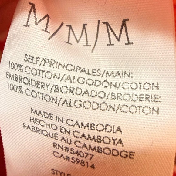 CAbi | Lyric Eyelet Embroidered Button Blouse | Sz M - Picture 8 of 9